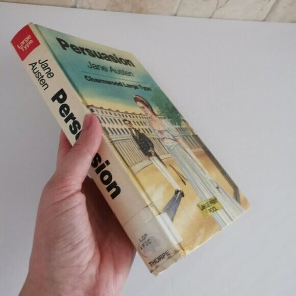 1990 Persuasion Jane Austen Large Print Ex-Library, Vintage Charnwood Classic - Picture 2 of 9